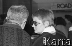 26-27.01.1991, Warszawa, Polska.
Barbara Labuda i Aleksander Labuda na I Krajowym Zjeździe Ruchu Obywatelskiego - Akcja Demokratyczna (ROAD).
Fot. Mieczysław Michalak, zbiory Ośrodka KARTA