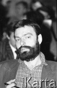 26-27.01.1991, Warszawa, Polska.
Paweł Kocięba-Żabski na I Krajowym Zjeździe Ruchu Obywatelskiego - Akcja Demokratyczna (ROAD).
Fot. Mieczysław Michalak, zbiory Ośrodka KARTA