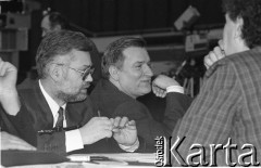 23-24.02.1991, Gdańsk, Polska.
Prezydent Lech Wałęsa podczas obrad III Krajowego Zjazdu Delegatów NSZZ 