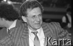23-24.02.1991, Gdańsk, Polska.
Bogdan Lis podczas obrad III Krajowego Zjazdu Delegatów NSZZ 