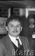 23-24.02.1991, Gdańsk, Polska.
Lech Kaczyński podczas obrad III Krajowego Zjazdu Delegatów NSZZ 