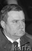 23-24.02.1991, Gdańsk, Polska.
Prezydent Lech Wałęsa podczas obrad III Krajowego Zjazdu Delegatów NSZZ 