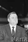 23-24.02.1991, Gdańsk, Polska.
Prezydent Lech Wałęsa podczas obrad III Krajowego Zjazdu Delegatów NSZZ 