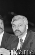 23-24.02.1991, Gdańsk, Polska.
Premier Jan Krzysztof Bielecki podczas obrad III Krajowego Zjazdu Delegatów NSZZ 