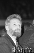23-24.02.1991, Gdańsk, Polska.
Gabriel Janowski podczas obrad III Krajowego Zjazdu Delegatów NSZZ 