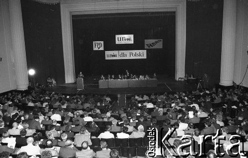 23-24.04.1994, Warszawa, Polska.
Kongres założycielski Unii Wolności. 
Fot. Mieczysław Michalak, zbiory Ośrodka KARTA