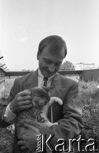 Lata 90., Wrocław, Polska.
Prezydent miasta Bogdan Zdrojewski.
Fot. Mieczysław Michalak, zbiory Ośrodka KARTA