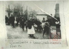 Październik 1940, Łódź. 
Wysiedlanie ludności
Fot. NN, Studium Polski Podziemnej w Londynie