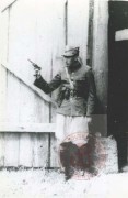 1944, Podlasie 
Żołnierz z 34 Pułku Piechoty 9 Podlaskiej Dywizji Piechoty Armii Krajowej. 
Fot. NN, Studium Polski Podziemnej w Londynie