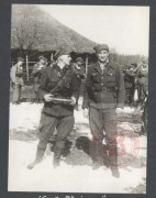 1944, okolice Wilna. 
Żołnierze 3 Wileńskiej Brygady Armii Krajowej. Od lewej Henryk Rasiewicz 