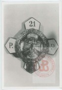 1918-1980, Polska.
Odznaka oficerska 21 Pułku Piechoty Legionów. 
Fot. NN, Studium Polski Podziemnej w Londynie