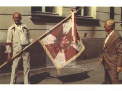 Prawdopodobnie 1983, Warszawa, Polska.
Kombatanci ze Zgrupowania Pułku 