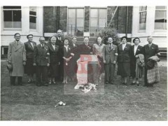 2.08.1954, Londyn, Anglia, Wielka Brytania. 
Środowisko kombatanckie Armii Krajowej bierze udział w uroczystości poświęcenia tablicy upamiętniającej Komendanta AK gen. Stefana 