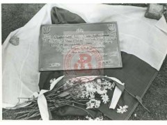 2.08.1954, Londyn, Anglia, Wielka Brytania. 
Uroczystość poświęcenia tablicy poświęcona Komendantowi Armii Krajowej Stefanowi Roweckiemu ps. 