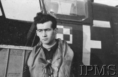 Styczeń 1943, Heston, Anglia, Wielka Brytania.
Mieczysław Jaszczak, pilot 302 Dywizjonu Myśliwskiego 