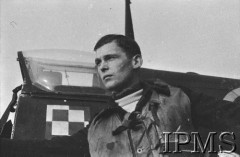 Styczeń 1943, Heston, Anglia, Wielka Brytania.
Mieczysław Gorzula, pilot 302 Dywizjonu Myśliwskiego 