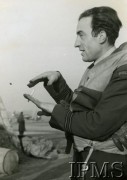 1941-1942, Wielka Brytania.
Pilot dywizjonu 317 kpt. Piotr Ozyra (zginął zestrzelony nad Francją 29 kwietnia 1942). 
Fot. NN, Instytut Polski i Muzeum im. gen. Sikorskiego w Londynie [sygn. 7411]
