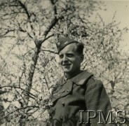 Wiosna 1940, Guer, Francja.
Portret żołnierza. Podpis: 