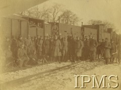 1918-1919, Mszana.
Wojna polsko-ukraińska. Załoga pociągu pancernego 