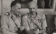 1942-1943, Palestyna.
Gen. Władysław Anders i gen. Tadeusz Klimecki.
Fot. NN, Instytut Polski im. Gen. Sikorskiego w Londynie [teczka nr 94 – generałowie 1939-49]