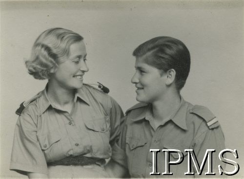 1943, Palestyna.
Portret junaka i kobiety. 
Fot. NN, Instytut Polski i Muzeum im gen. Sikorskiego w Londynie [teczka - Stanisław Gliwa].