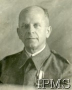 Styczeń 1942, Tatiszczewo, ZSRR.
Podpułkownik dyplomowany Antoni Szymański - dowódca 15 Pułku Piechoty 