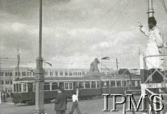 Styczeń-luty 1944, Kair, Egipt.
Ulica, widoczny tramwaj. Podpis oryginalny: 