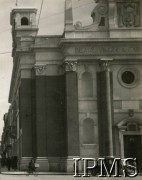 Luty 1944, Taranto, Włochy.
Gmach biblioteki miejskiej.
Fot. NN, Kronika 15 Wileńskiego Batalionu Strzelców 