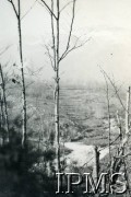 24.03-4.04.1944, Monte Santa Croce, Włochy.
Linia frontu na wzgórzu, które zajmowali Niemcy.
Fot. NN, Kronika 15 Wileńskiego Batalionu Strzelców 
