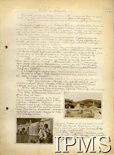 Czerwiec 1944, Caserta, Włochy.
Kronika 15 Wileńskiego Batalionu Strzelców 