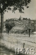 1944, Ostra, Włochy.
Widok na miasteczko.
Fot. NN, Kronika 15 Wileńskiego Batalionu Strzelców 