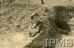 1942-1946, brak miejsca.
Żołnierz 3 Dywizji Strzelców Karpackich.
Fot. NN, kolekcja: Osiedla polskie w Afryce, Instytut Polski i Muzeum im. gen. Sikorskiego w Londynie