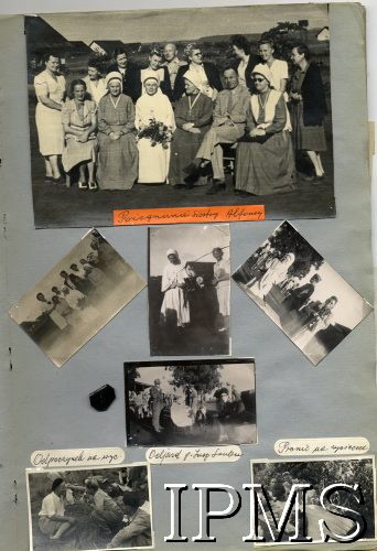 1945-1947, Rongai, Kenia. 
Osiedle dla polskich uchodźców. Pożegnanie siostry Alfonsy, wyjazd kierownika osiedla Sandersa oraz wycieczka mieszkańców osiedla.
Fot. NN, kolekcja: Osiedla polskie w Afryce, Instytut Polski i Muzeum im. gen. Sikorskiego w Londynie