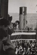 25.06.1940, Plymouth, Anglia, Wielka Brytania.
Ewakuacja oddziałów z Francji, żołnierze na pokładzie MS 