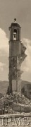 1944, Włochy.
Dzwonnica kościoła zburzonego w czasie działań wojennych.
Fot. NN, Instytut Polski im. Gen. Sikorskiego w Londynie [Album nr 5/B1]