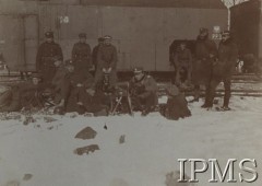 1918-1919, Mszana.
Wojna polsko-ukraińska. Załoga pociągu pancernego P.P.3, 
