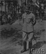 1915, brak miejsca.
Józef Piłsudski w obozie Legionów.
