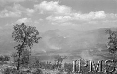 Maj 1944, Cassino, Włochy.
Widok wzgórza 