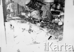 25.06.1976, Radom. 
Wydarzenia radomskie - czerwiec 1976. Zdemolowane wnętrza w budynku KW PZPR - kuchnia.
Fot. NN, zbiory Ośrodka KARTA