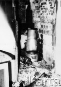 25.06.1976, Radom. 
Wydarzenia radomskie - czerwiec 1976. Zdemolowane wnętrza w budynku KW PZPR - kuchnia.
Fot. NN, zbiory Ośrodka KARTA [sygn. OK 010646]

