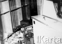 25.06.1976, Radom. 
Wydarzenia radomskie - czerwiec 1976. Zdemolowane wnętrza w budynku KW PZPR - bufet.
Fot. NN, zbiory Ośrodka KARTA [sygn. OK 010647] 

