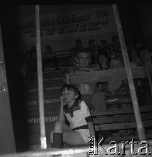 1980, Kraków, Polska.
Widownia podczas koncertu w hali Klubu Sportowego 