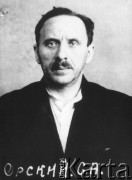 1936-1938, ZSRR.
S. A. Orski, rozstrzelany w czasie Wielkiej Czystki, portret więzienny.
Fot. zbiory Ośrodka KARTA.
 
