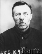 1936-1938, ZSRR.
Julian Reszke, działacz KPP, rozstrzelany w czasie Wielkiej Czystki, portret więzienny.
Fot. zbiory Ośrodka KARTA.
 

