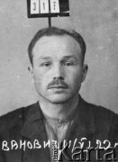 1938, ZSRR.
I. Rodziewicz, rozstrzelany w czasie Wielkiej Czystki, portret więzienny.
Fot. NN, zbiory Ośrodka KARTA
 

