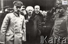 26.12.1918, Poznań.
Powitanie Józefa Piłsudskiego i Ignacego Paderewskiego. 
Fot. NN, zbiory Instytutu Józefa Piłsudskiego w Londynie