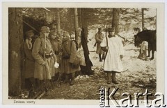 1914-1915, Karpaty.
Druga Brygada Legionów Polskich, zmiana warty.
Fot. Stanisław Janowski, zbiory Instytutu Józefa Piłsudskiego w Londynie.



