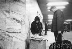 1985, Warszawa, Polska.
W tunelu przy dworcu Warszawa Centralna.
Fot. Kacper Mirosław Krajewski, zbiory Ośrodka KARTA