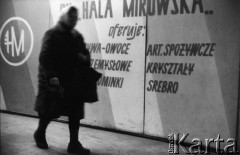 1985, Warszawa, Polska.
Hala Mirowska.
Fot. Kacper Mirosław Krajewski, zbiory Ośrodka KARTA