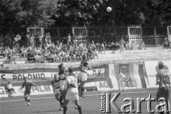 1995, Warszawa, Polska.
Piłkarski mecz ligowy na stadionie Polonii.
Fot. Kacper M. Krajewski, zbiory Ośrodka KARTA